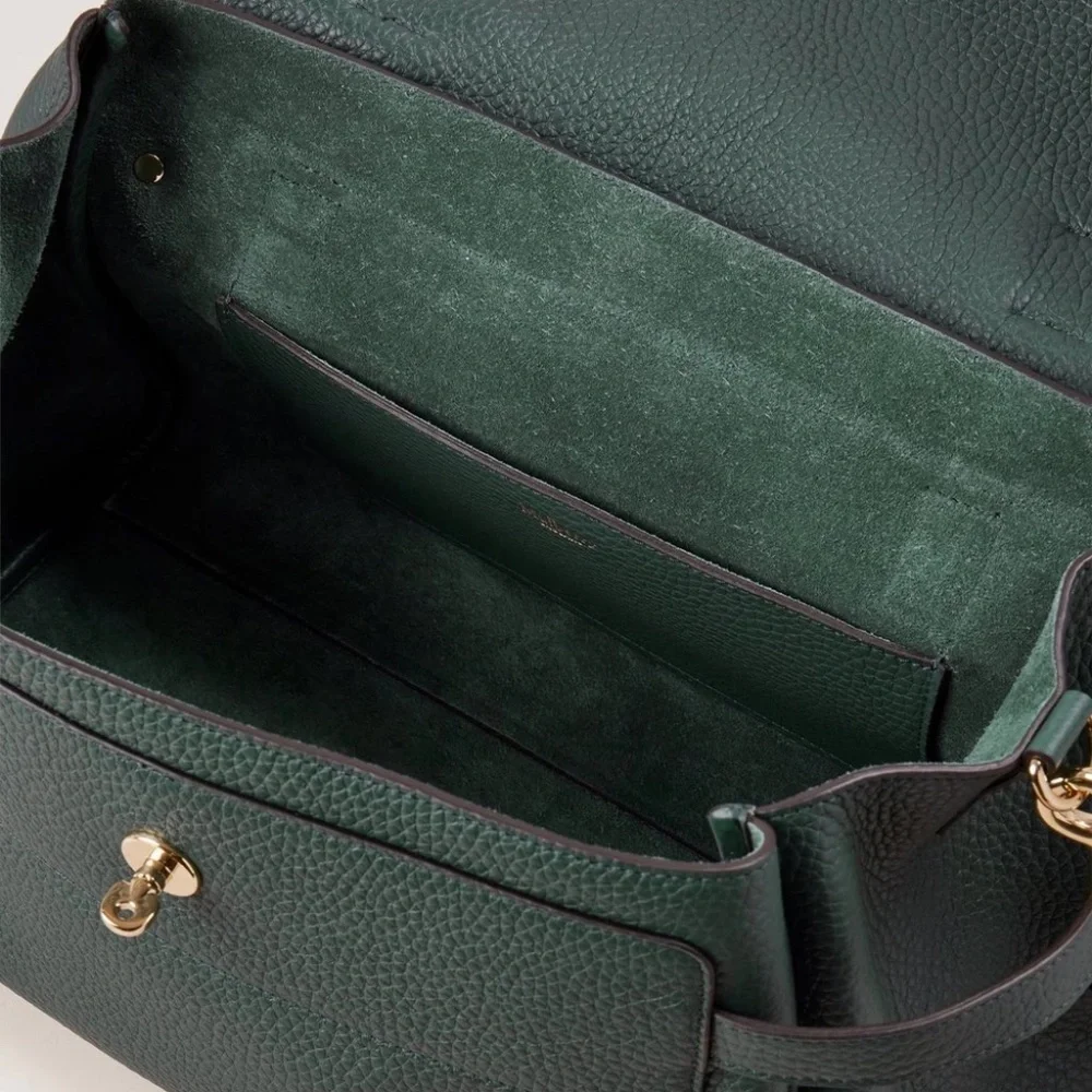 Mulberry 'Alexa' in Mulberry Green Heavy Grain Leather Bag - MSRP $1595 - NWT - Picture 2 of 7